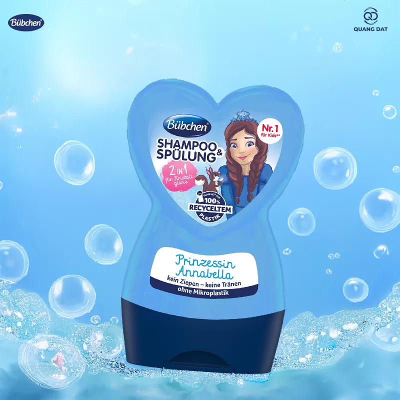 Dầu gội xả Bubchen Shampoo & Spulung Prinzessin Annabella 2in1 cho bé gái