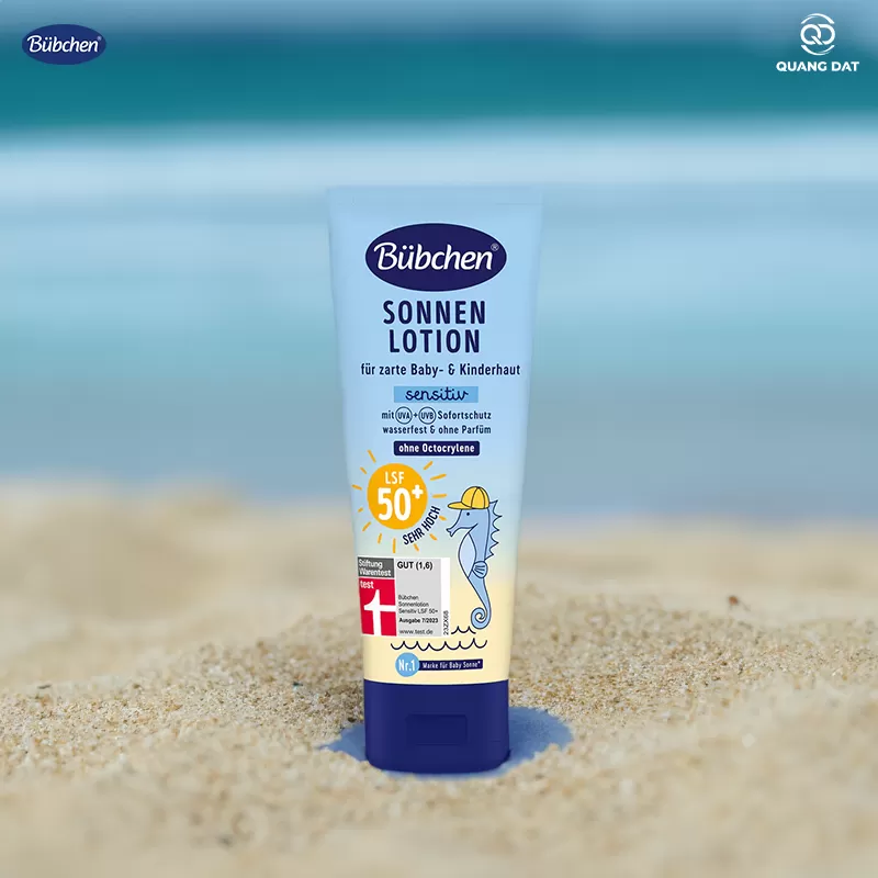 Kem chống nắng thuần chay vật lý Bubchen Sonnenlotion LSF 50+