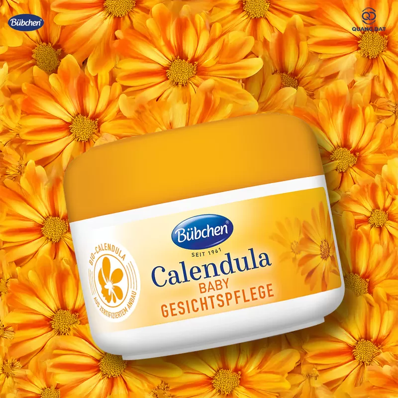 Kem dưỡng da mặt chuyên sâu chiết xuất hoa Cúc hữu cơ Bubchen Calendula Gesichtspflege