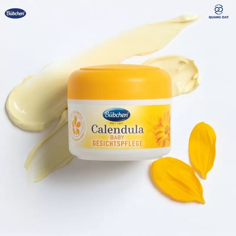Kem dưỡng da mặt chuyên sâu chiết xuất hoa Cúc hữu cơ Bubchen Calendula Gesichtspflege