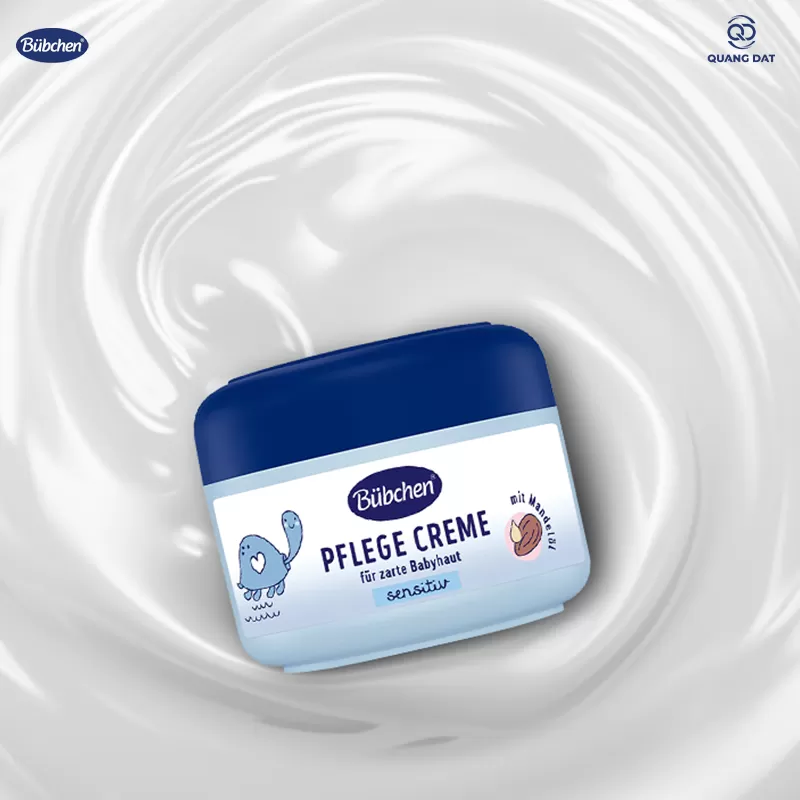 Kem dưỡng da mặt và cơ thể chuyên sâu chiết xuất dầu hạnh nhân Bubchen Pflege Creme