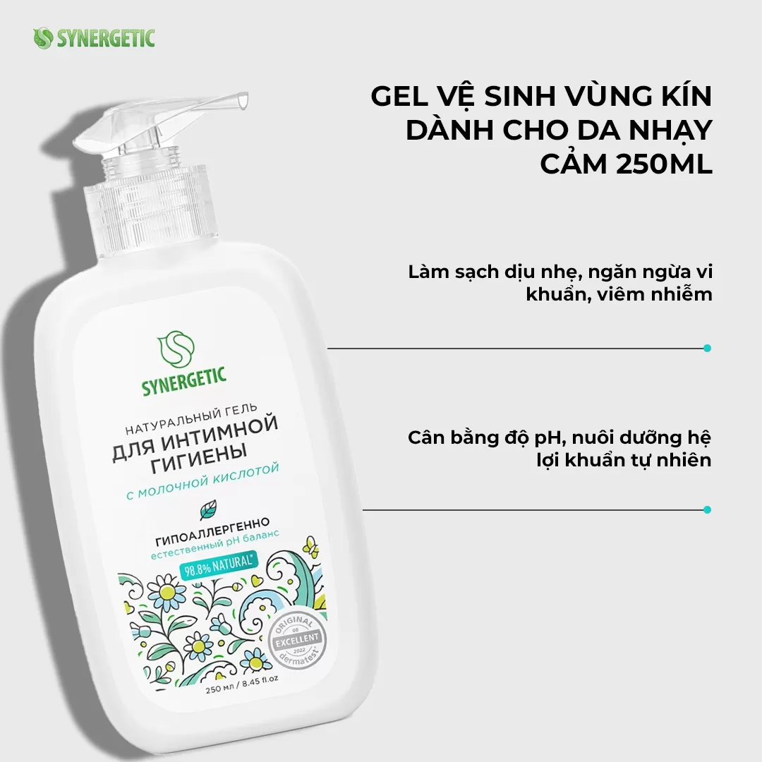GEL VỆ SINH VÙNG KÍN GIẢM VIÊM CHỨA ACID LACTIC  250GR