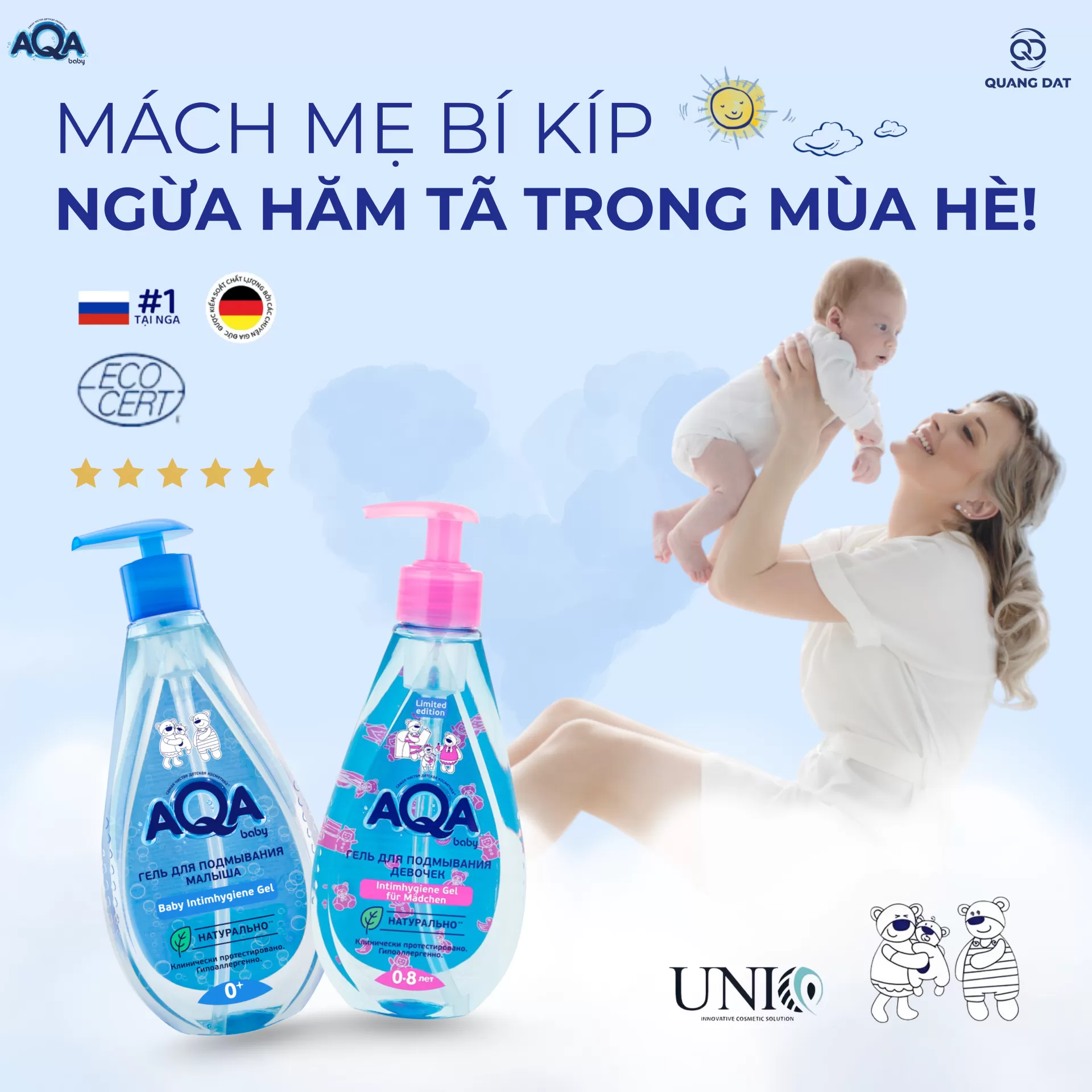 Mẹo xử lý hăm tã mùa hè: Giải pháp an toàn, nhẹ dịu cho bé yêu