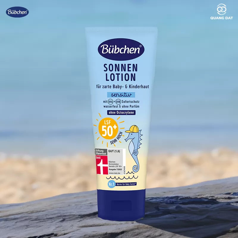 Kem chống nắng thuần chay vật lý Bubchen Sonnenlotion LSF 50+