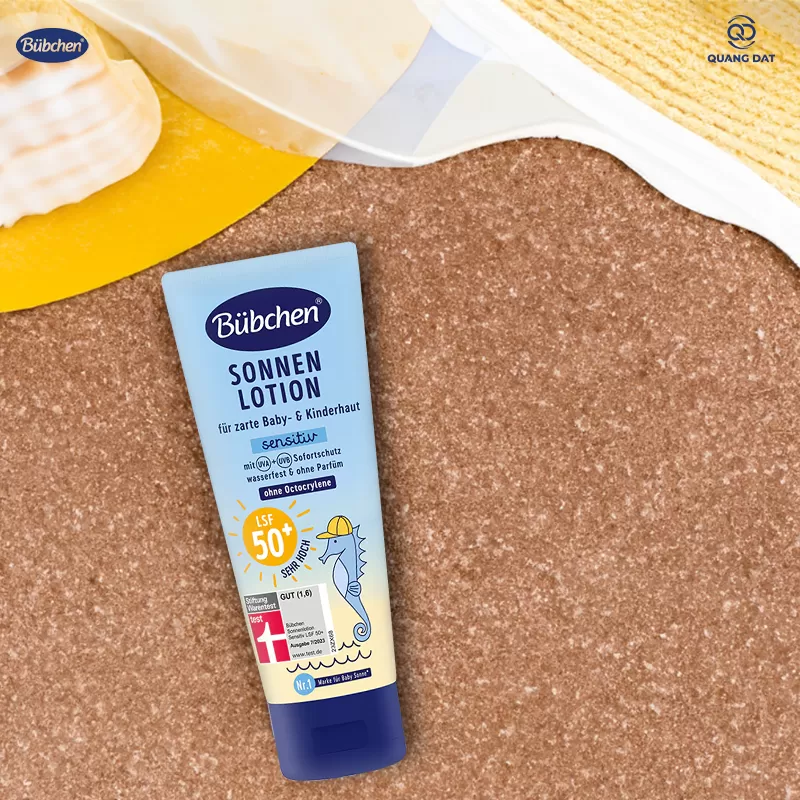 Kem chống nắng thuần chay vật lý Bubchen Sonnenlotion LSF 50+