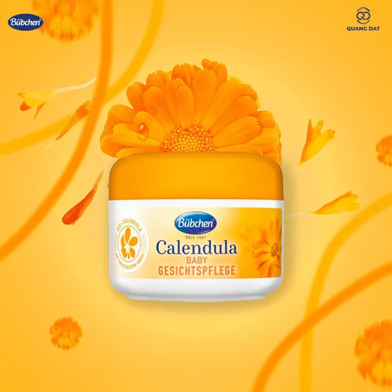 Kem dưỡng da mặt chuyên sâu chiết xuất hoa Cúc hữu cơ Bubchen Calendula Gesichtspflege